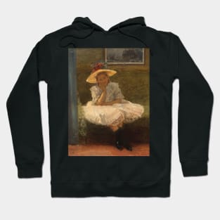 Girl in a Hat by Wladyslaw Podkowinski Hoodie